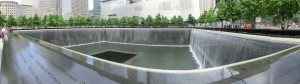 Panoramaaufnahme des 9/11-Memorials