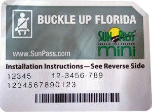 SunPass Mini - StickerTransponder