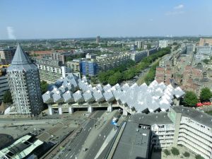 Kubushäuser Rotterdam von oben