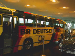 Mannschaftsbus deutsche Fußball-Nationalmannschaft WM 1974