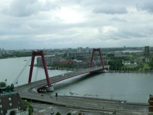 Willemsbrug Rotterdam - Nahansicht