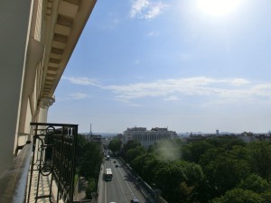 Blick aus einem Zimmer in der fünften Etage