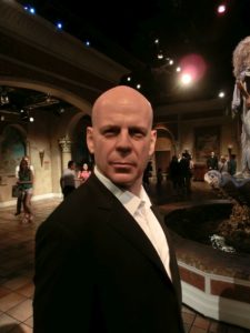 Wachsfigur Bruce Willis bei Madame Tussauds in New York City am Times Square